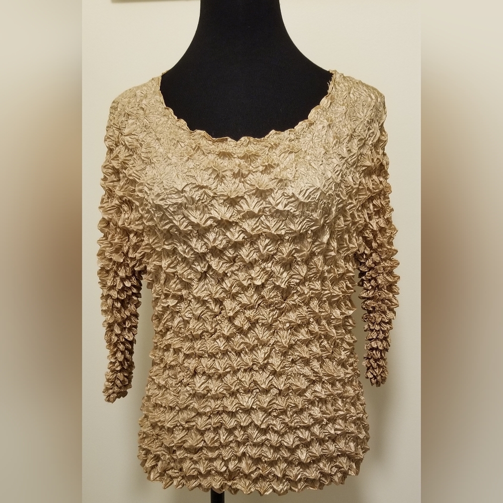 Vintage Women's Bubble/Popcorn Blouse